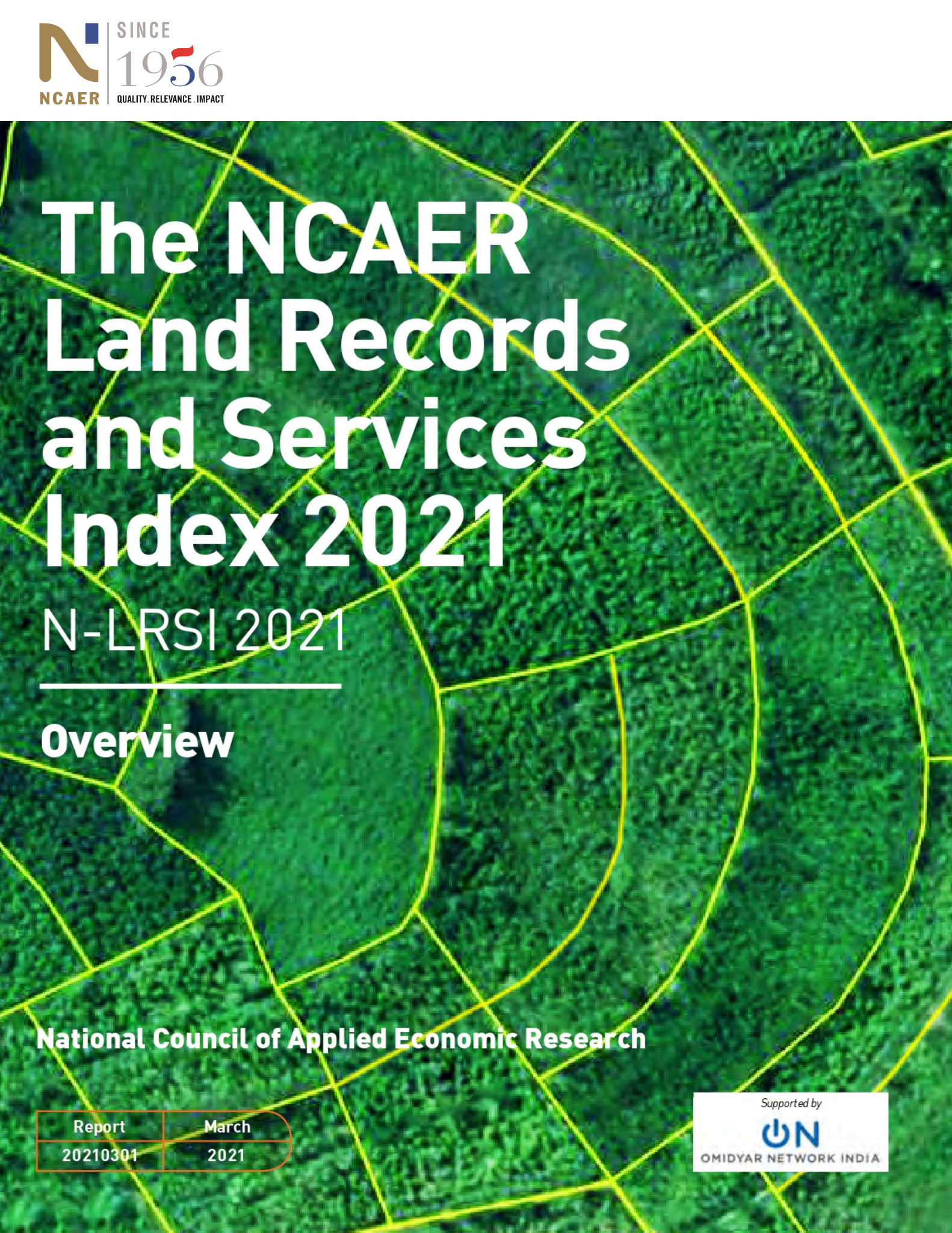 NCAER Land Records and Services Index (N-LRSI) 2021: Overview