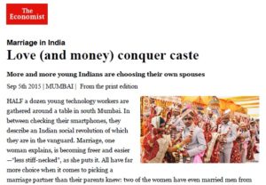 Marriage in India: Love (and money) conquer caste