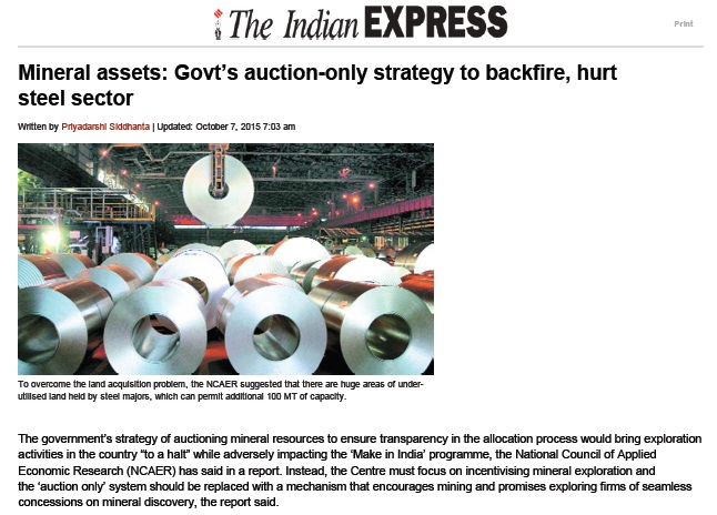 Mineral assets: Govt’s auction-only strategy to backfire, hurt steel sector