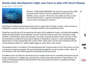 Kerala state development might soon have to deal with Dutch Disease