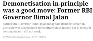 Demonetisation in-principle was a good move: Former RBI Governor Bimal Jalan