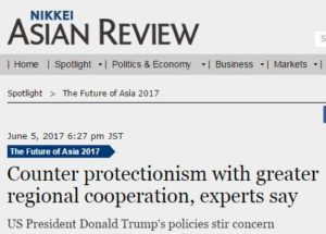 Counter protectionism with greater regional cooperation