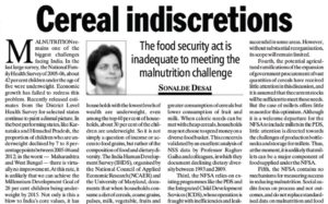 Cereal Indiscretions: Sonalde Desai