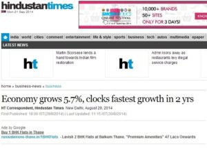 Economy grows 5.7%, clocks fastest growth in 2 yrs