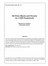 Oil Price Shock and Poverty in a CGE Framework