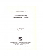 Lease Financing in the Indian Context