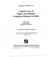 Capital Costs of major & Medium irrigation Scheme in India