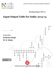 Input Output Table for India: 2013-14