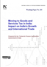Moving to Goods and  Services Tax in India: Impact on  India’s Growth and International  Trade