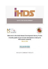 India Human Development Survey Forum, March 2022