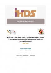India Human Development Survey Forum, April 2022