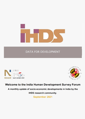 India Human Development Survey Forum, September 2021
