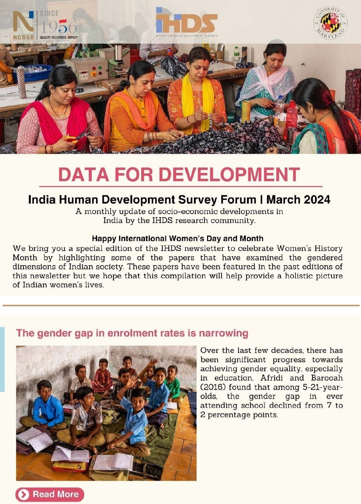 IHDS Newsletter: March 2024