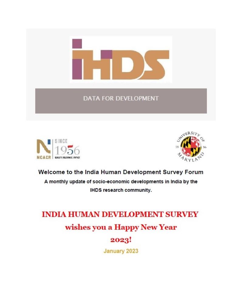 India Human Development Survey Forum, January 2023