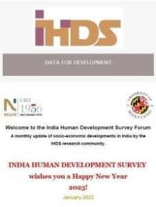 India Human Development Survey: January 2023
