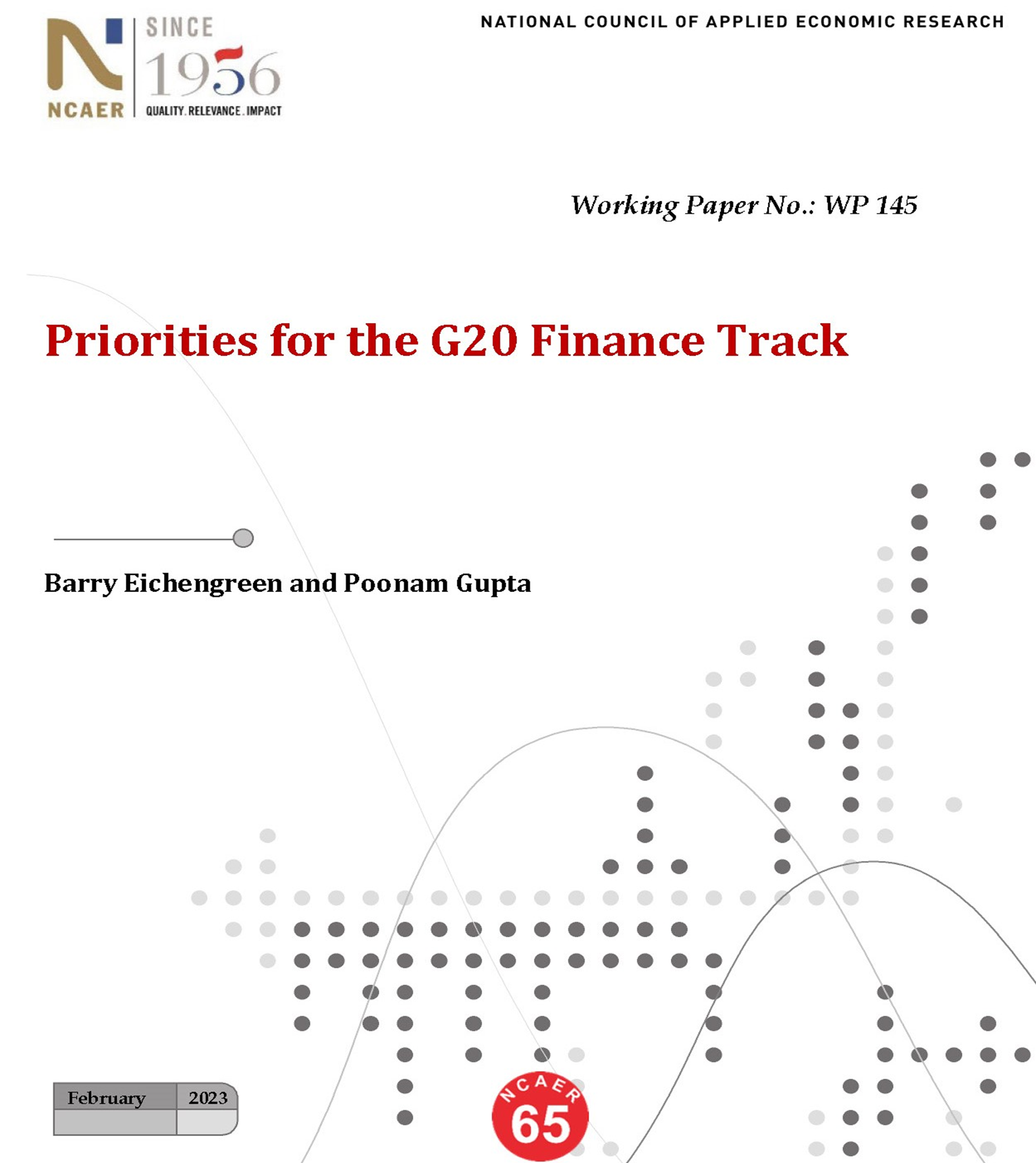 Priorities for the G20 Finance Track