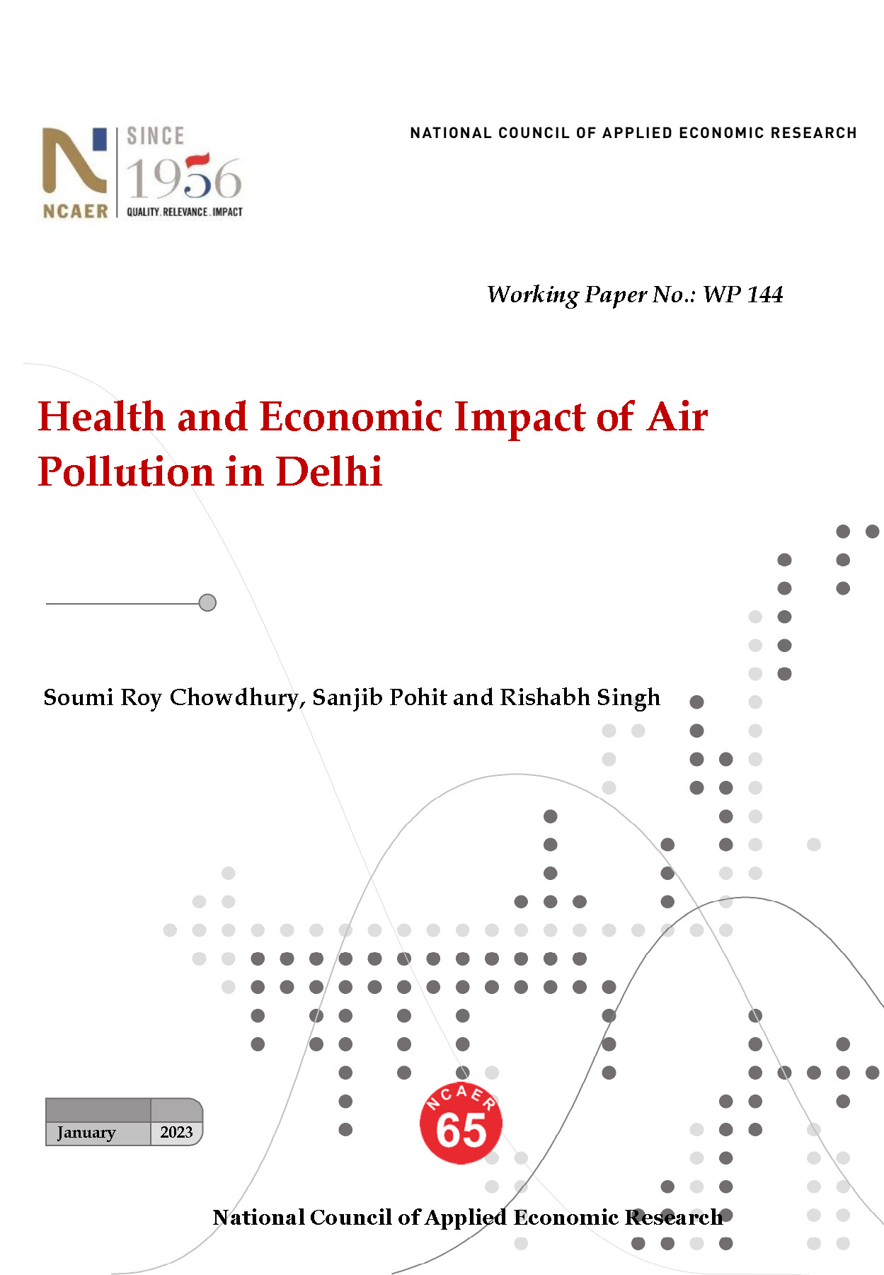 Health and Economic Impact of Air Pollution in Delhi