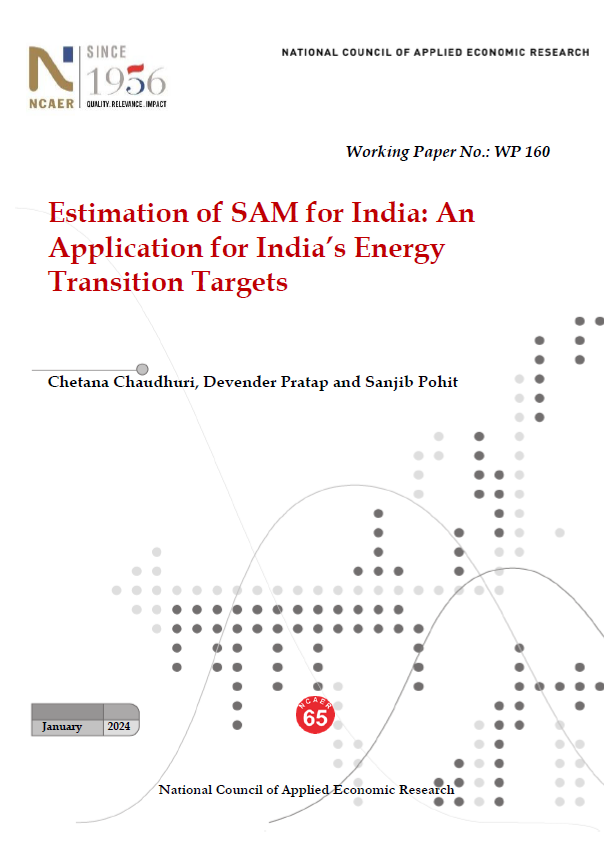 Estimation of SAM for India: An Application for India’s Energy Transition Targets