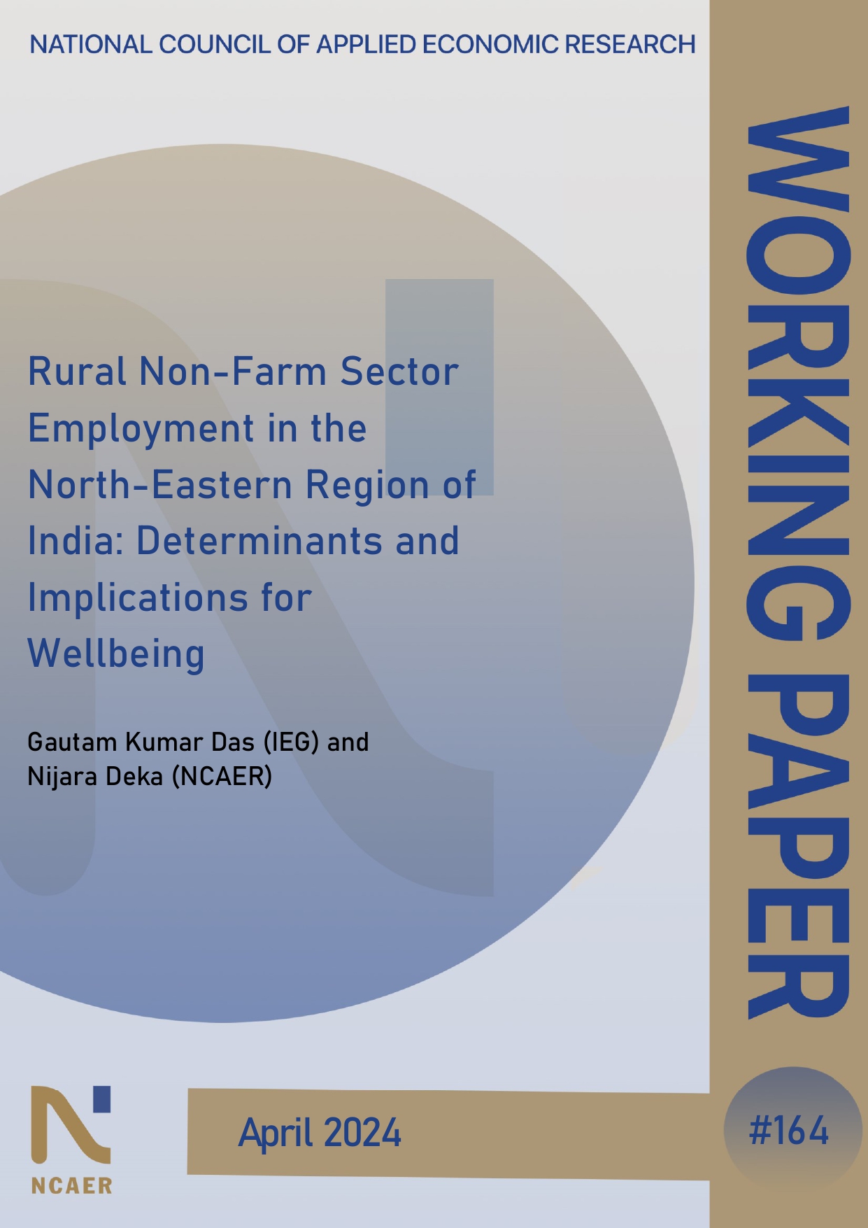 Rural Non-Farm Sector Employment in the North-Eastern Region of India: Determinants and Implications for Wellbeing