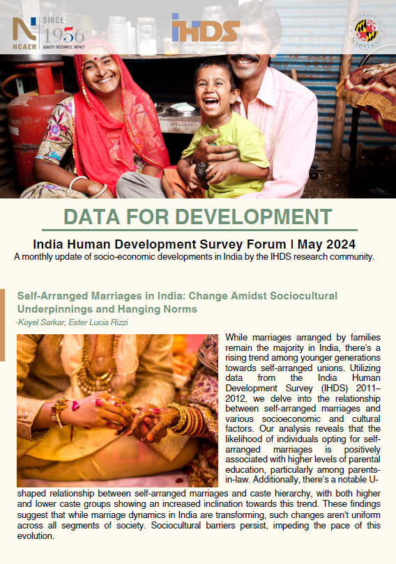 India Human Development Survey: May 2024